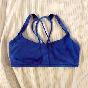 Lululemon blue yoga bra small